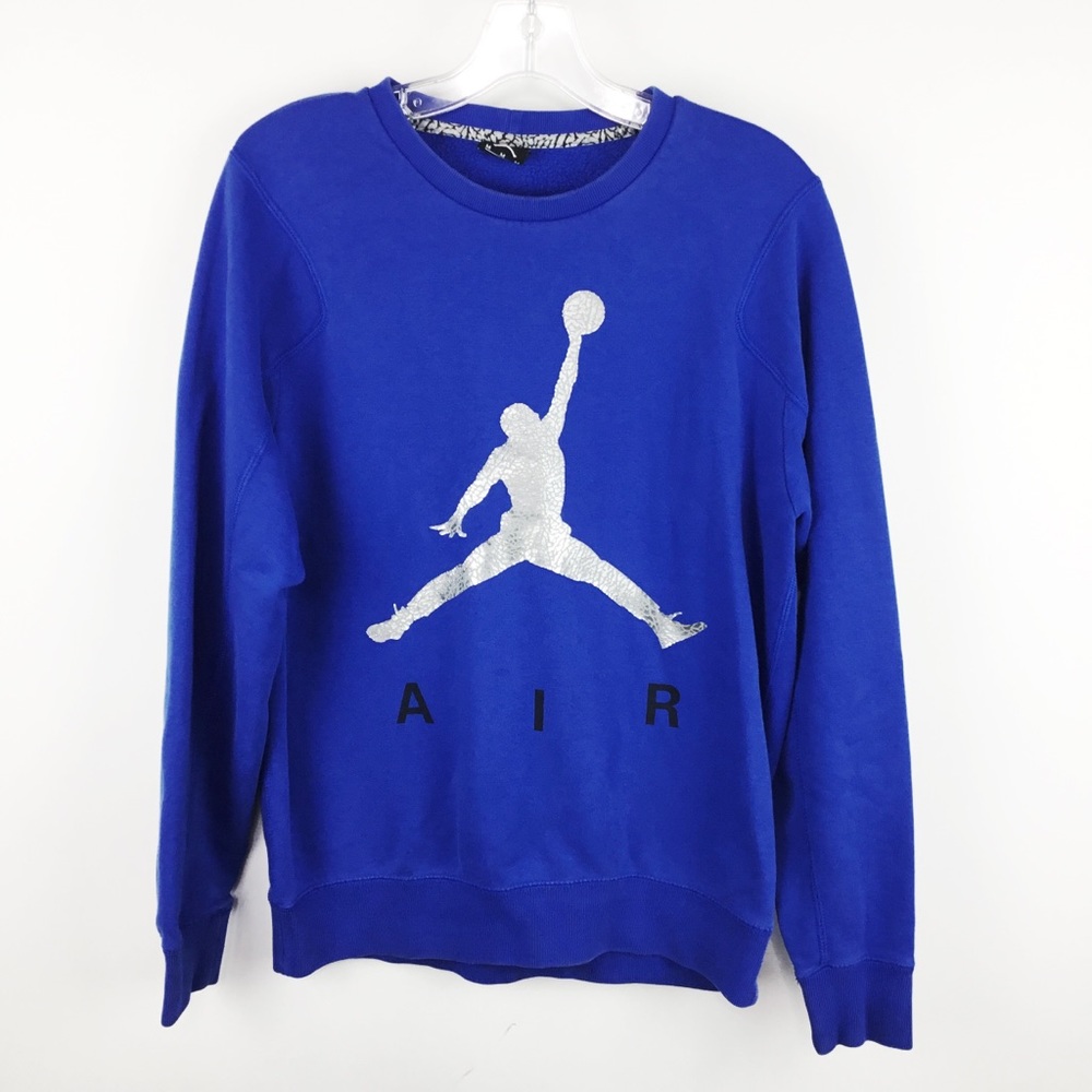 Nike blue retro air Jordan sweatshirt size medium